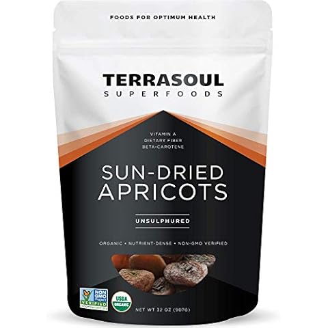 Terrasoul Superfoods Organic Apricots, 2 Lbs, Unsulphured, No-Added Sugar, Sweet and Tangy Delights for Snacking, Baking, and Vibrant Trail Mixes Cover