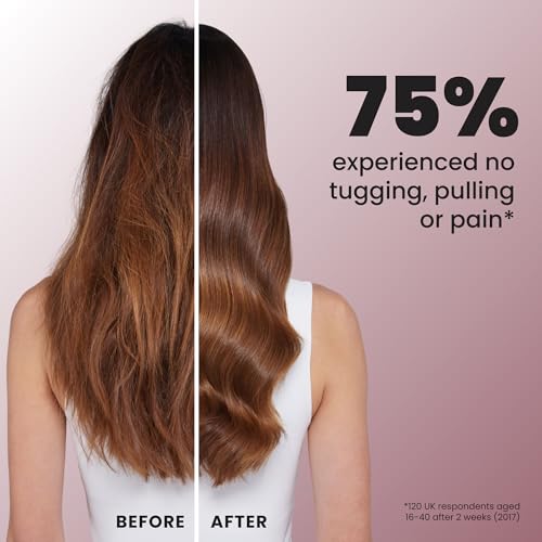 Image of Tangle Teezer Large Ultimate Detangler Hairbrush for Wet & Dry Hair, Eliminates Knots & Reduces Breakage for Long, Thick, & Curly Hair Types, Pink Velvet