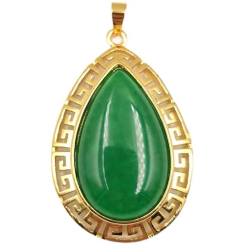 Collier en jade véritable avec motif de bon augure pour cadeau femme
