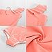 GRACE KARIN Teen Girls Swimsuit Size 12-14 One Piece Bathing Suits with Skirt Swimwear Pink
