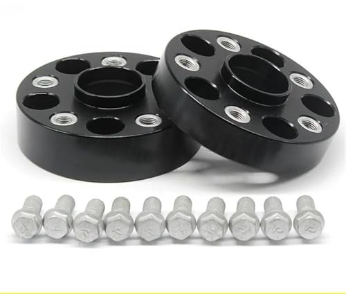 Entretoises de roue 2pcs 45mm noir adaptateur de voie pour BMW X5 X6 E70 F15 F16