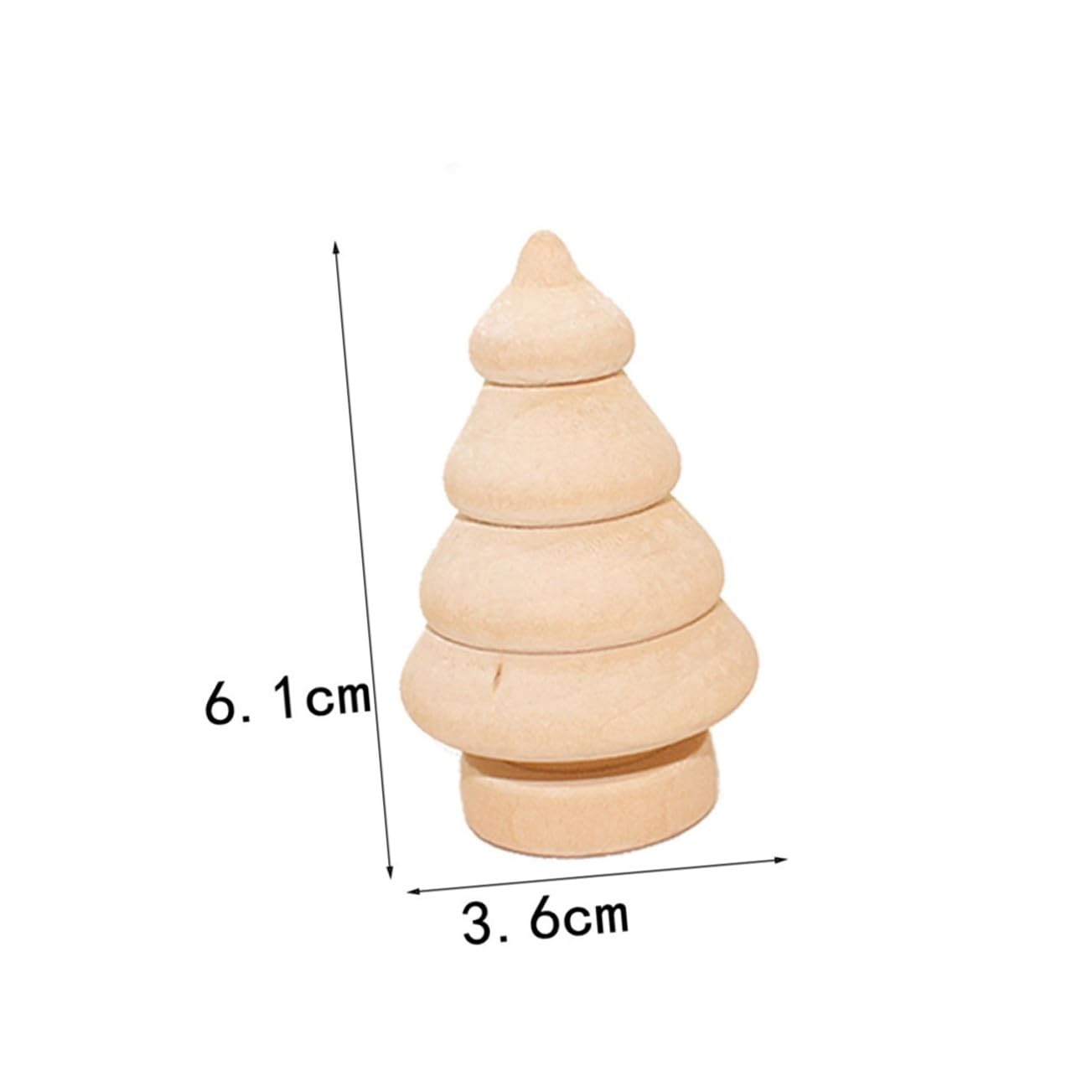 40 Stück Teiliges DIY Holz-puppen Weihnachtsbaumschmuck aus Naturbelassenem Holz zum Bemalen und Basteln Kinderfreundliche Glatte Holzfiguren für Kreative Heimdekoration und