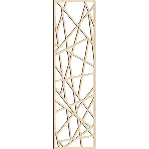 Image of Conway Decorative Pierced Fretwork Wood Wall Panels, 29 3 /8 inchW x 74 3 /8 inchH x 3 /8 inchT, Birch
