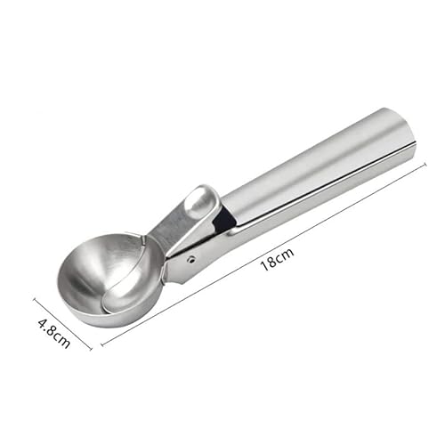 Ice Cream Scoops Stacks Stainless Steel Ice Cream Digger Non-Stick Fruit Ice Ball Maker Watermelon Ice Cream Spoon Tool #TOP6