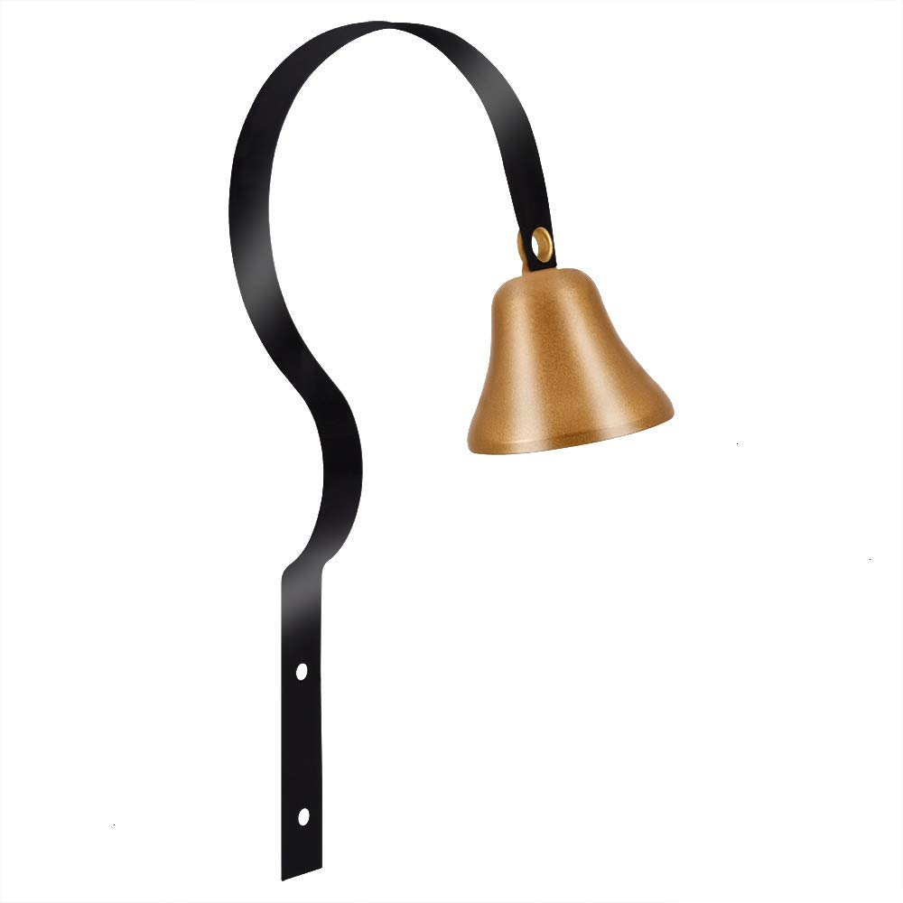 DIVISTAR Metal Shop Keeper's Bell Doorbell Call Bell Dog Training Bell Wall Mounted Home Decoration