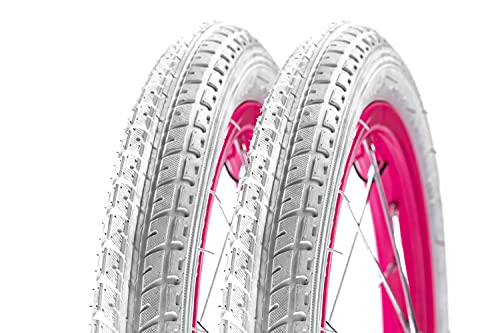 2 Stück 14 Zoll Fahrrad Reifen 47-254 Kinderwagen Roller Laufrad 14x1.75...