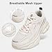 BAASPLOA Women's Chunky Fashion Sneakers Casual Sports Shoes Mesh Breathable Athletic Gym Workout Tennis Shoe Platform Thick Walking Shoes