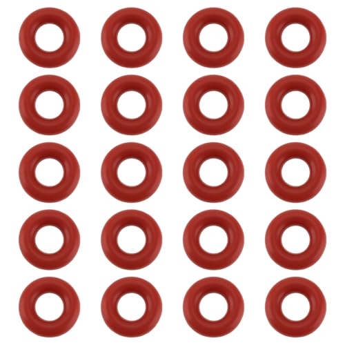 Be In Your Mind 100 Pezzi O-ring In Silicone Rosso Guarnizione In Silicone Per Lavatrice Frigorifero 7x3x2mm