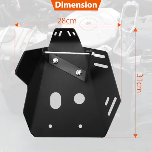 Aluminum Black Skid Plate Engine Guard For Honda CRF110F 2019-2026 by WIKIBB - Used condition - Image 4