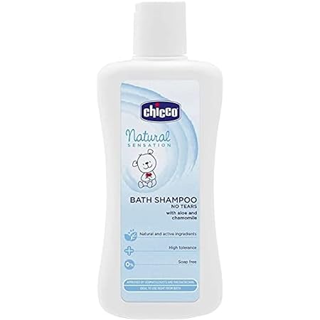Chicco Natural Sensation Bath Shampoo No Tears, Mother?s Womb Like Care, 0m+ (200 ml)