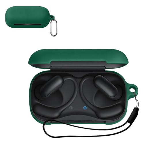 For Anker Soundcore AeroFit 2 Pro �P�[�X �J�o�[ KONXISA Anker Soundcore AeroFit 2 Pro �p �V���R�� �P�[�X �ϏՌ� �h���h�o �E�H�b�V���u�� �i�J���r�i�t��+�X�g���b�v�t�� �j ���p