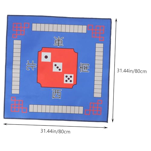 Tapis de Mahjong antidérapant en polyester doux pour table de jeu de poker - 2