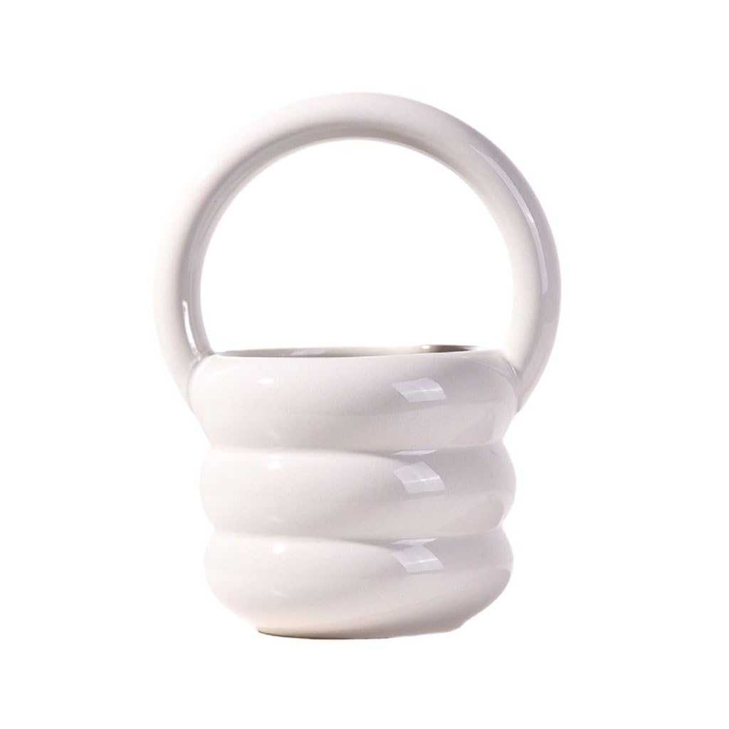 Gfhtrely A Vase Ceramic Vase Simple Creative Home Flower Rrangement Container Living Room Hydroponic Ornaments Flower Vases