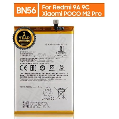 Image of BN56 Battery for Redmi 9A / 9C /Poco M2 PRO Battery with 1 Year Warranty**** (I49)