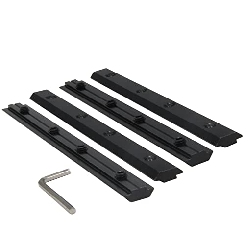 Zeberoxyz 4pcs Black Straight Line Connector Length 7.1inch Joint Bracket with M6 Screws for 3030 Series T Slot 8mm Aluminum Extrusion Profile (3030 Series Straight Brackets-Black)