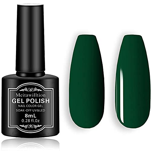 Meitawilltion Professional Manicure Salon DIY At Home UV LED Soak Off Gel Nail Polish Varnish Jade Green