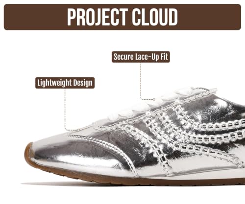 Image of Project Cloud Womens Barefoot Sneakers with Memory Foam & Non Slip (Monica) | Lace Up Shoes for Women - Lightweight Casual Women Footwear Comfortable Fashion Sneakers for Women - Versatile Women Shoes