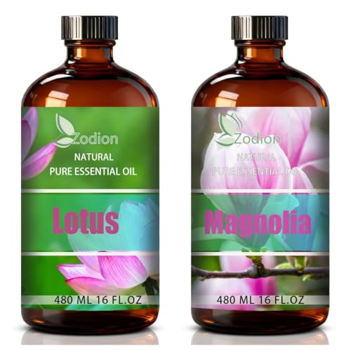 Aceite Esencial de Magnolia y Loto 16 Fl Oz para Aromaterapia