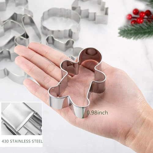 Tuzicake 4Pcs Gingerbread Man Cookie Cutters thumb #2