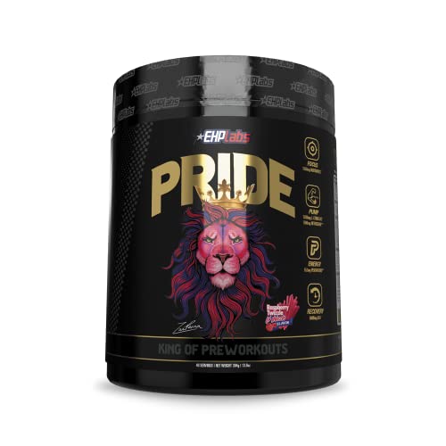 Pride by EHPlabs Pre-Workout Supplement - Energy Booster, Sharp Focus, Epic Pumps & Faster Recovery - 40 Servings (Raspberry Twizzle fo Shizzle) Pride by EHPlabs Pre-Workout Supplement - Energy Booster, Sharp Focus, Epic Pumps & Faster Recovery - 40 Servings (Raspberry Twizzle fo Shizzle)