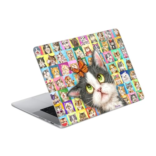 Autocollant peau MacBook Pro 14 A2442 art chat pour le bureau