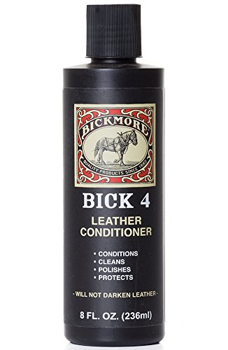Bick-4 Leather Conditioner 8 oz Makes Soft Supple Leather Safe Effective for Smooth