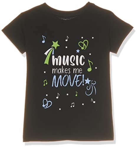 Image of Amazon Brand - Jam & Honey Girls 100% Cotton Printed Half Sleeves Regular Fit T-Shirt (Pack of 2)