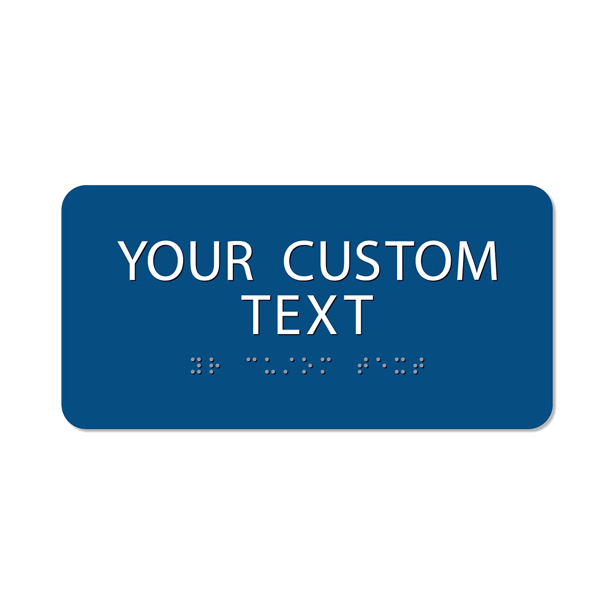 Room Identification Signs Alpha Dog ADA Braille Sign - Custom 8x8 ...