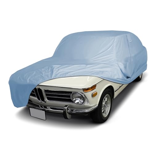 Image of iCarCover Premium Car Cover for 1966-1976 BMW New Class 2-Door Sedan Heavy Duty Waterproof All-Weather Automobiles Custom Fit Indoor Outdoor UV Snow Protection Covers with Straps and Bag