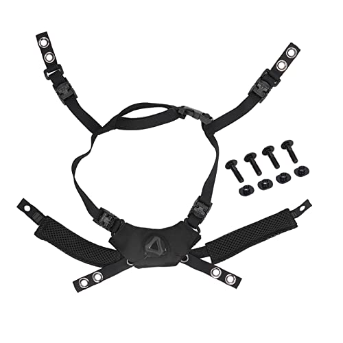 Dial Suspension System Chin Strap, Adjust Helmet Dial Suspension System Chin Strap, Fast Helmet Chin Strap for Fast, MICH, and Wendy Helmets(Black)