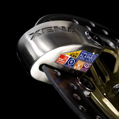 Xena - Motorcycle Disc Lock Alarm Stainless Steel #TOP1