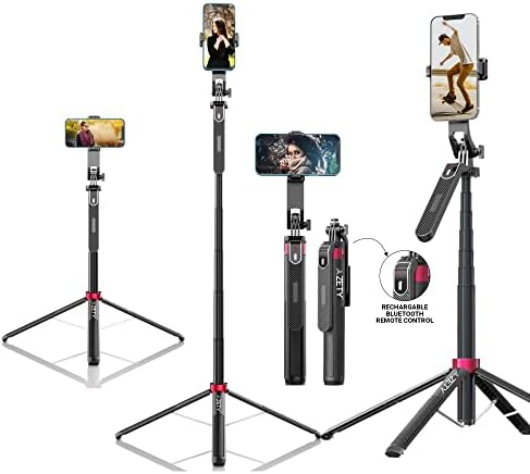 CROWNVIZ Y17 Long Tripod Stand 360 Rotation Foldable Detachable