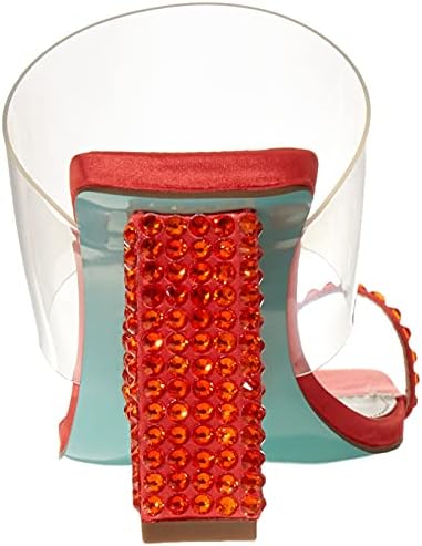 Betsey Johnson Blue Women's SB-Polly Wedge Sandal, Orange, 8 | Image 2