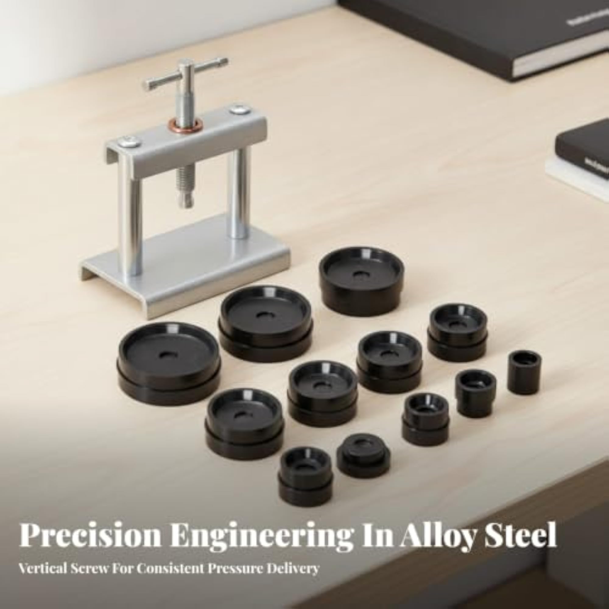 Enhanced Stability Watch Case Pressing Tool with 12 Molds