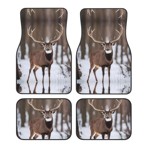 Tapis de voiture motif cerf toutes voitures protège intérieur auto BROLEO