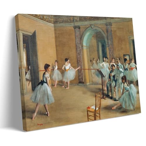 Tableau Edgar Degas Le Foyer de Danse pour habiller un mur de salon vide avec élégance