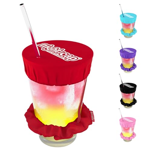 NightCap Drink Cover Scrunchie, Anti Spiking Drink Protector, Reusable Cup Cover for Bars,...