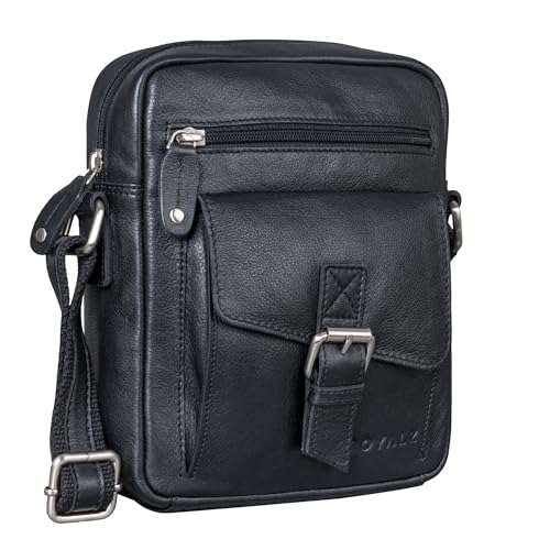 Bandolera de cuero pequeña ROYALZ, el bolso de hombro mini ideal para llevar tus esenciales