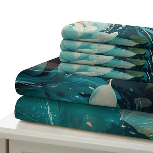 Parure de lit 3d entretien facile en microfibre douce lavable en machine sans repassage - 7