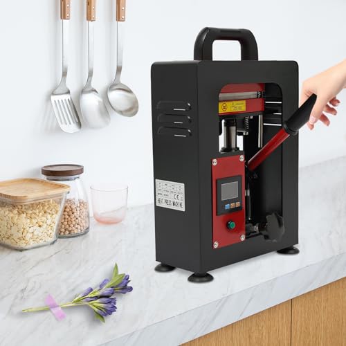 Solrimana BI-WWHYYR-1786-FYS 5 Ton Hydraulic Heat Press Machine,900W Portable Manual Heat Press Machine W/ 2.4*4.7Inch Dual Heating Plate & Lsd Controller Timer thumb #1