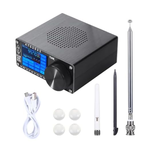 Steowsey ATS25X2 - Receptor de escaneo de espectro de banda completa FM/LW/MW/SW/SSB, receptor estéreo de pantalla táctil, WiFi, FM, RDS, red de aplicación