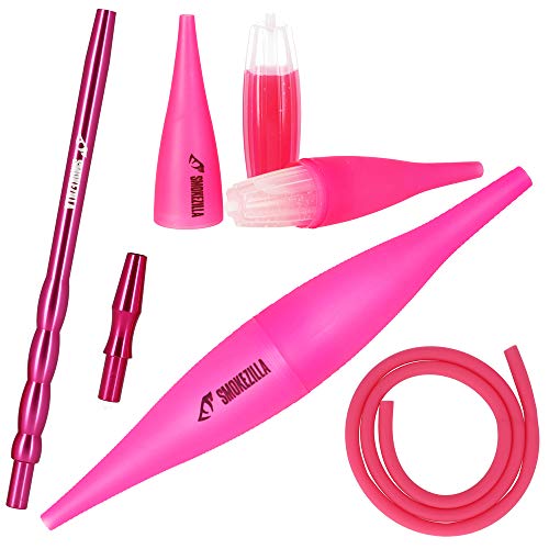 Smokezilla® Ice Bazooka COOLIN - Shisha Mundstück Set In Pink - Hochwertiges Shisha Zubehör Aus Aluminium - Inklusive…