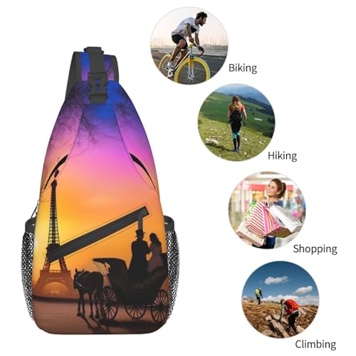 Bolso bandolera unisex para viaje y actividades al aire libre miniatura 5