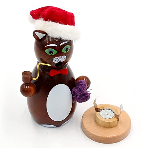 Dekohelden24 Moderno gatto in legno di fumo, 13