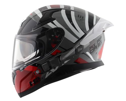 Image of Axor Helmets Apex Hex-2 Cool Helmet (Grey Red, Medium)