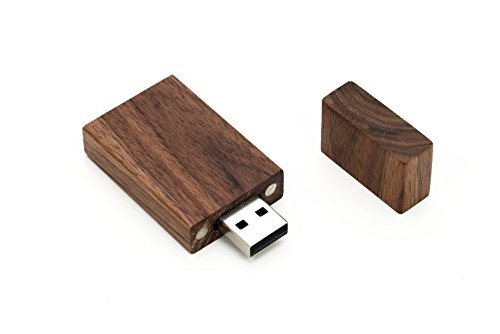 1 16GB USB 2.0 Wooden Walnut Drive- Single Item - Grove Stick Design
