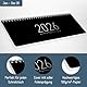 Häfft® Wochen-Tischkalender 2026 quer Black Edition 1 Woche 2 Seiten, Schreibtisch-Kalender mit Sprüchen, Wochenkalender 29,7 x 11,6 cm - nachhaltig & klimafreundlich