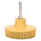 Emery Brush, Gummi und Emery Bristle Disc Borste Disc Brush, weich für Metall Feinfinish, Reinigung, Polieren(yellow)