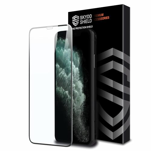 Military-Grade Gorilla Tempered Glass For iPhone 11 Pro, iPhone X and iPhone Xs (5.8 Inch) With Installation Kit | Edge to Edge Coverage | Black