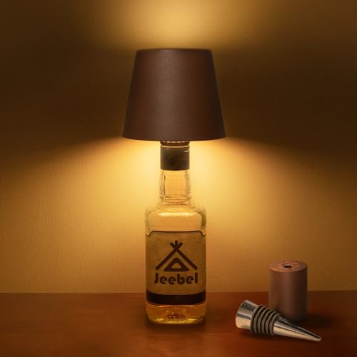 Jeebel Lampe de Bouteille Sans Fil, LED Lumière de Bouteille en Métal avec Contrôle...